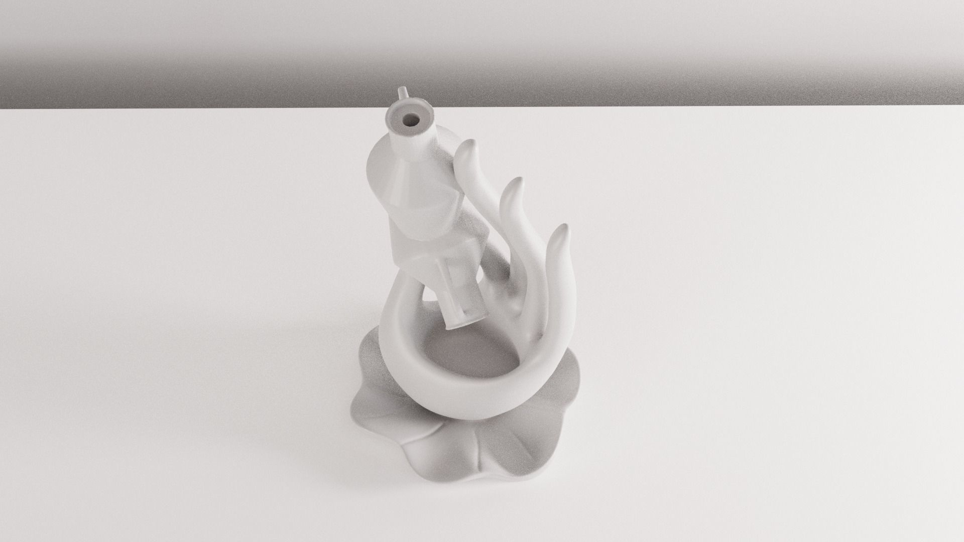 BackFlow Incense Burner Vase and Hand for 3D printing 3D model 3D