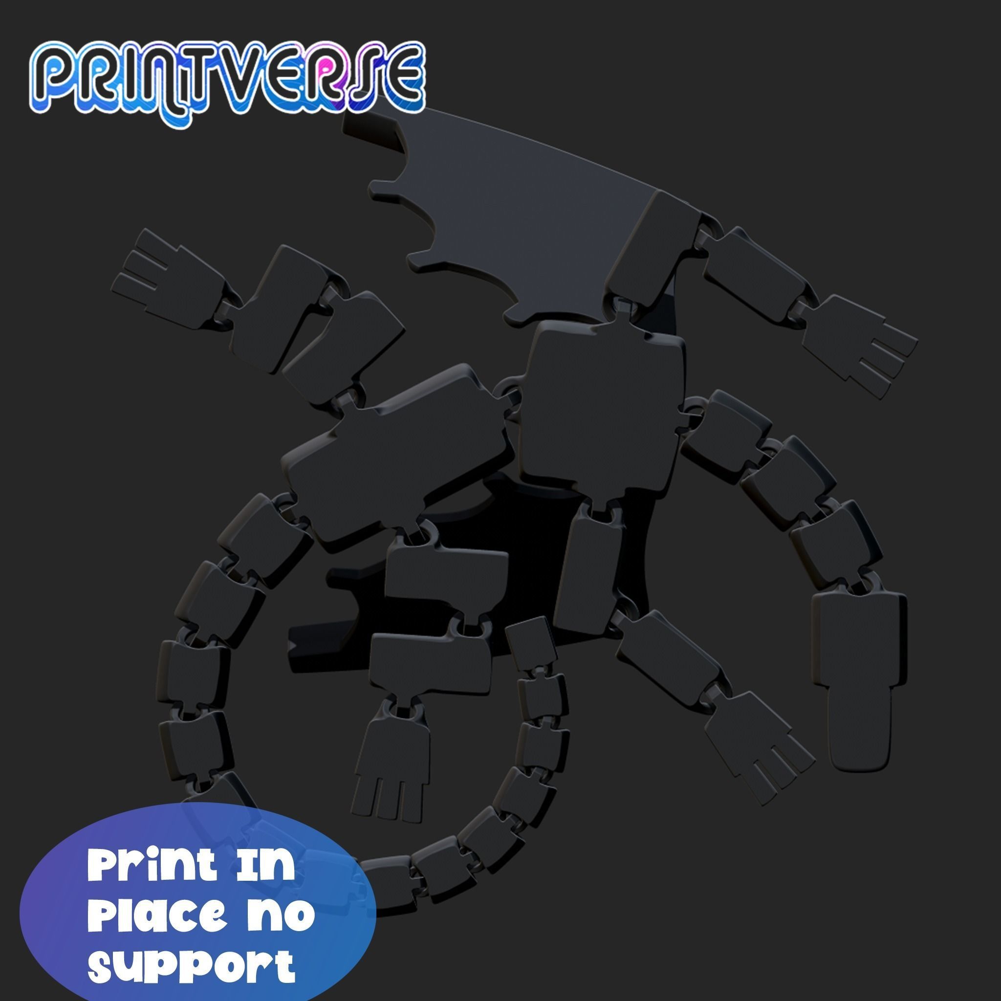 Enderdragon Minecraft Articulated 3D model 3D printable | CGTrader