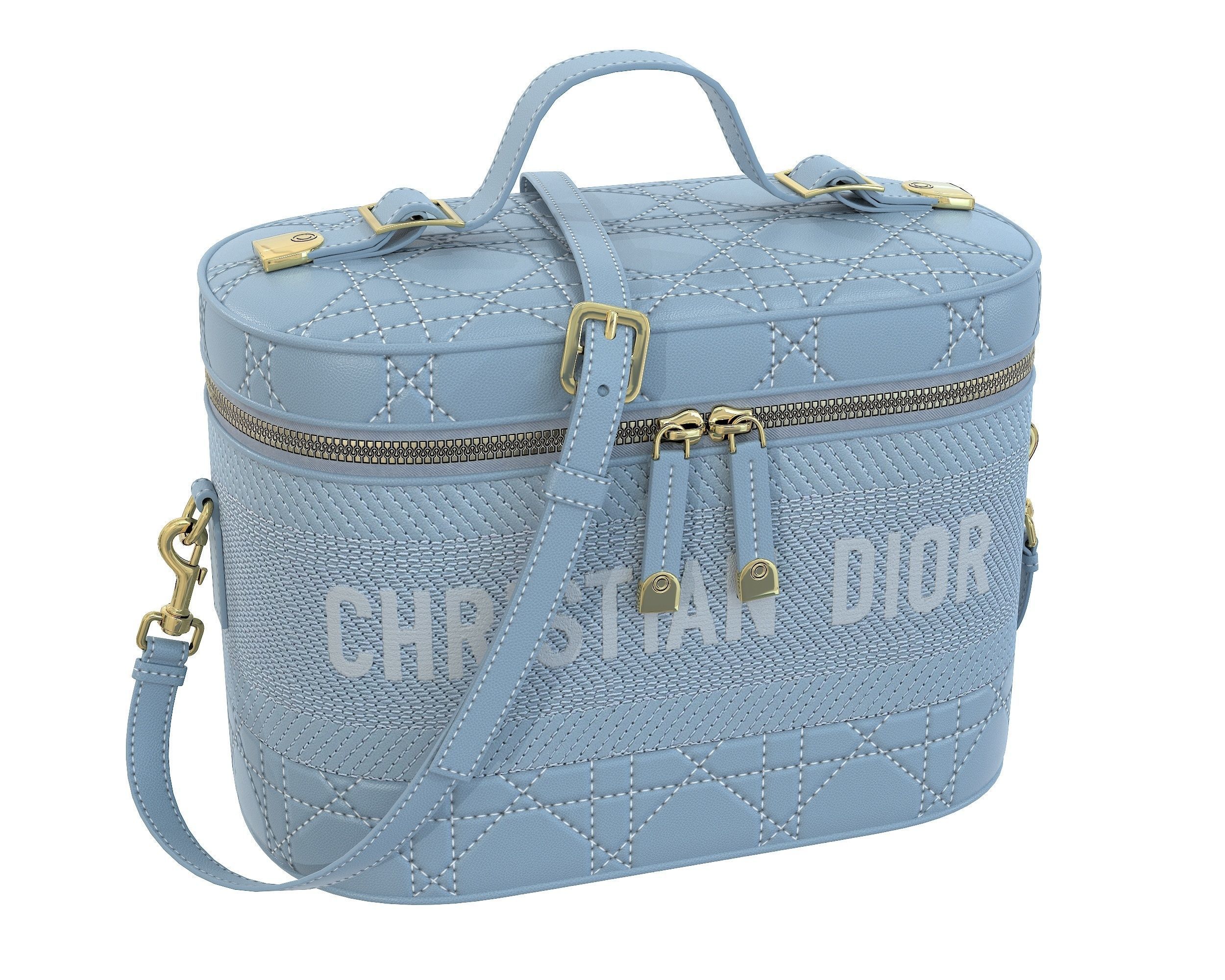 Dior DiorTravel Vanity Case Bag 3D Model Collection CGTrader
