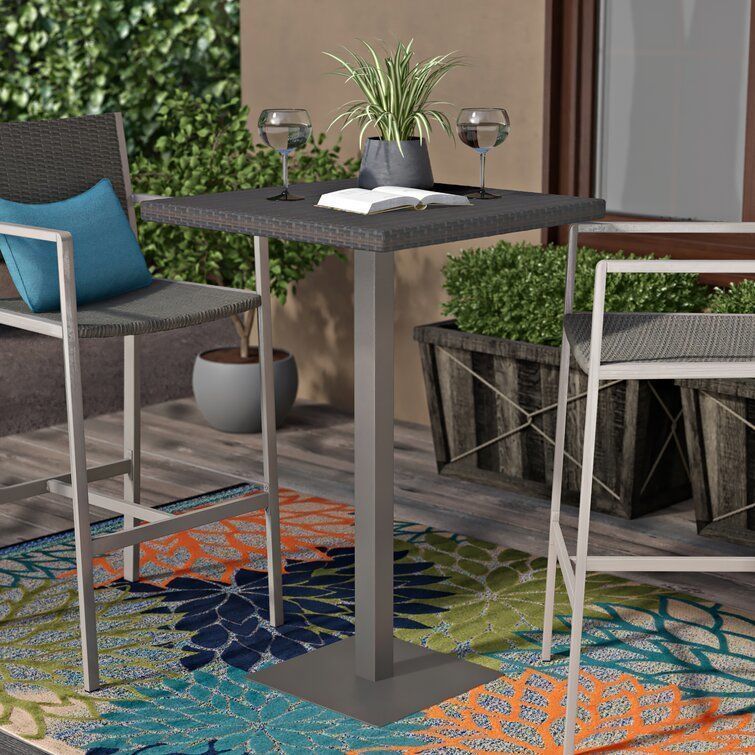 Erastus Wicker Rattan Bar Table 3D model CGTrader