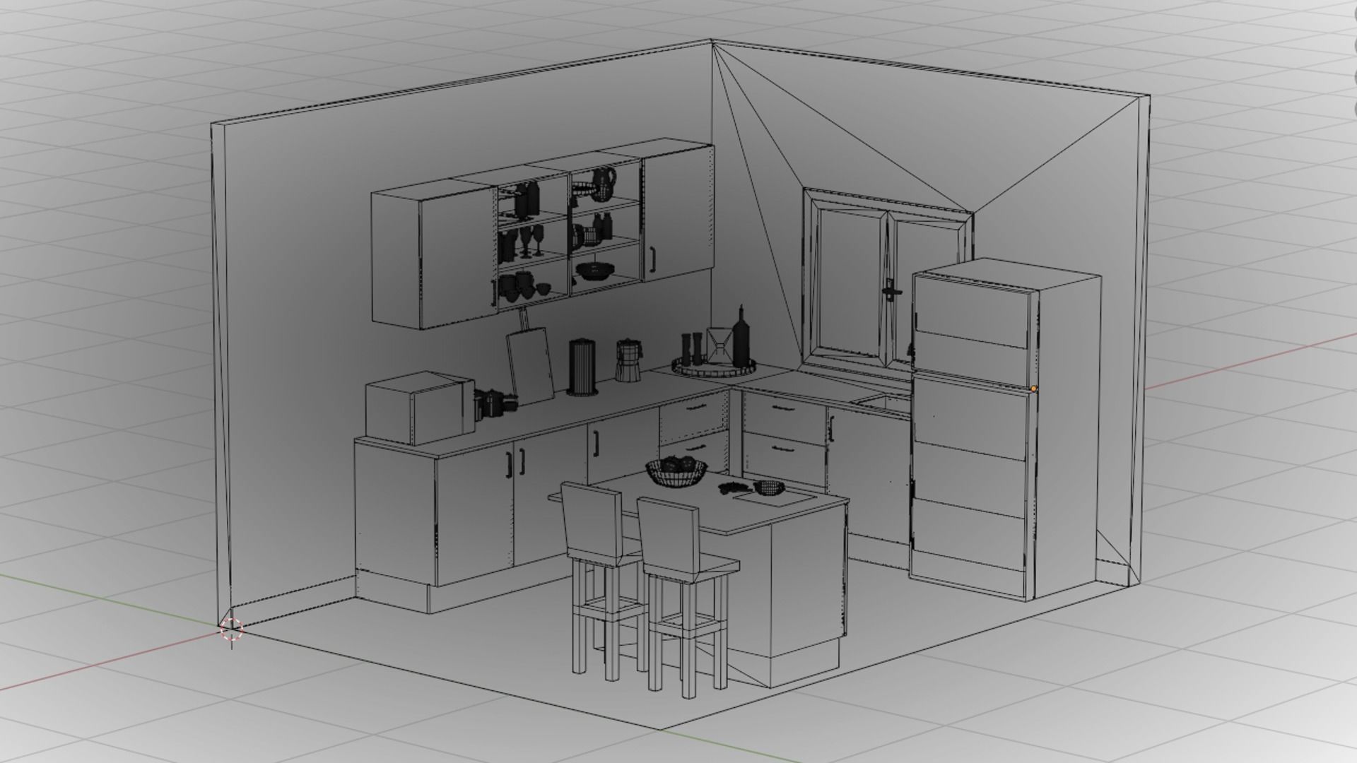 3D model Doll Kitchen VR / AR / lowpoly CGTrader