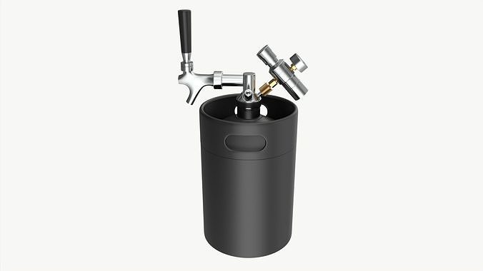 Pressurized Keg System 01 3D model | CGTrader
