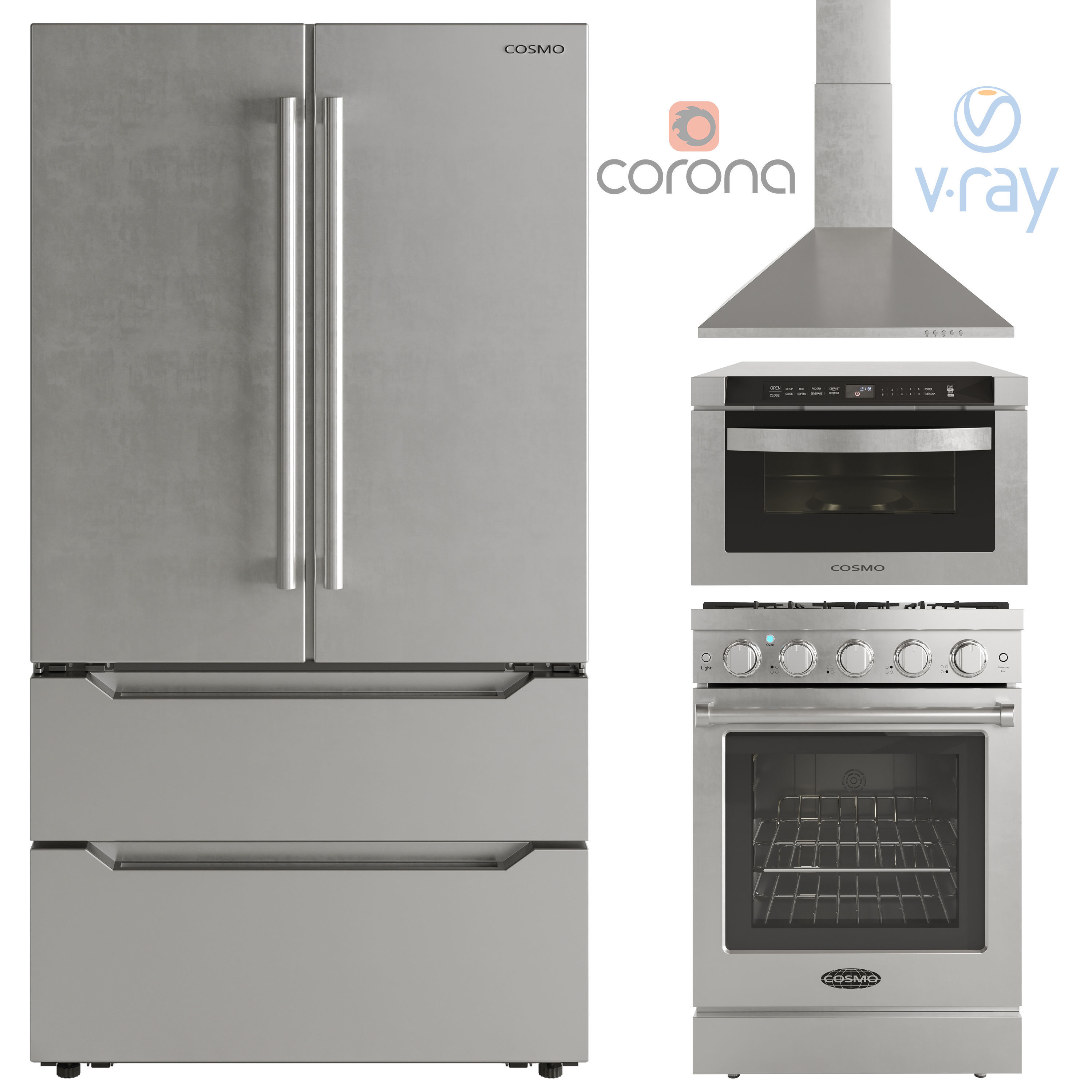 COSMO Appliances set01 3D model CGTrader