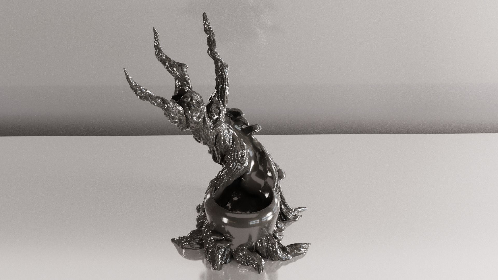BackFlow Incense Burner Tree and Vase for 3D printing 3D model 3D
