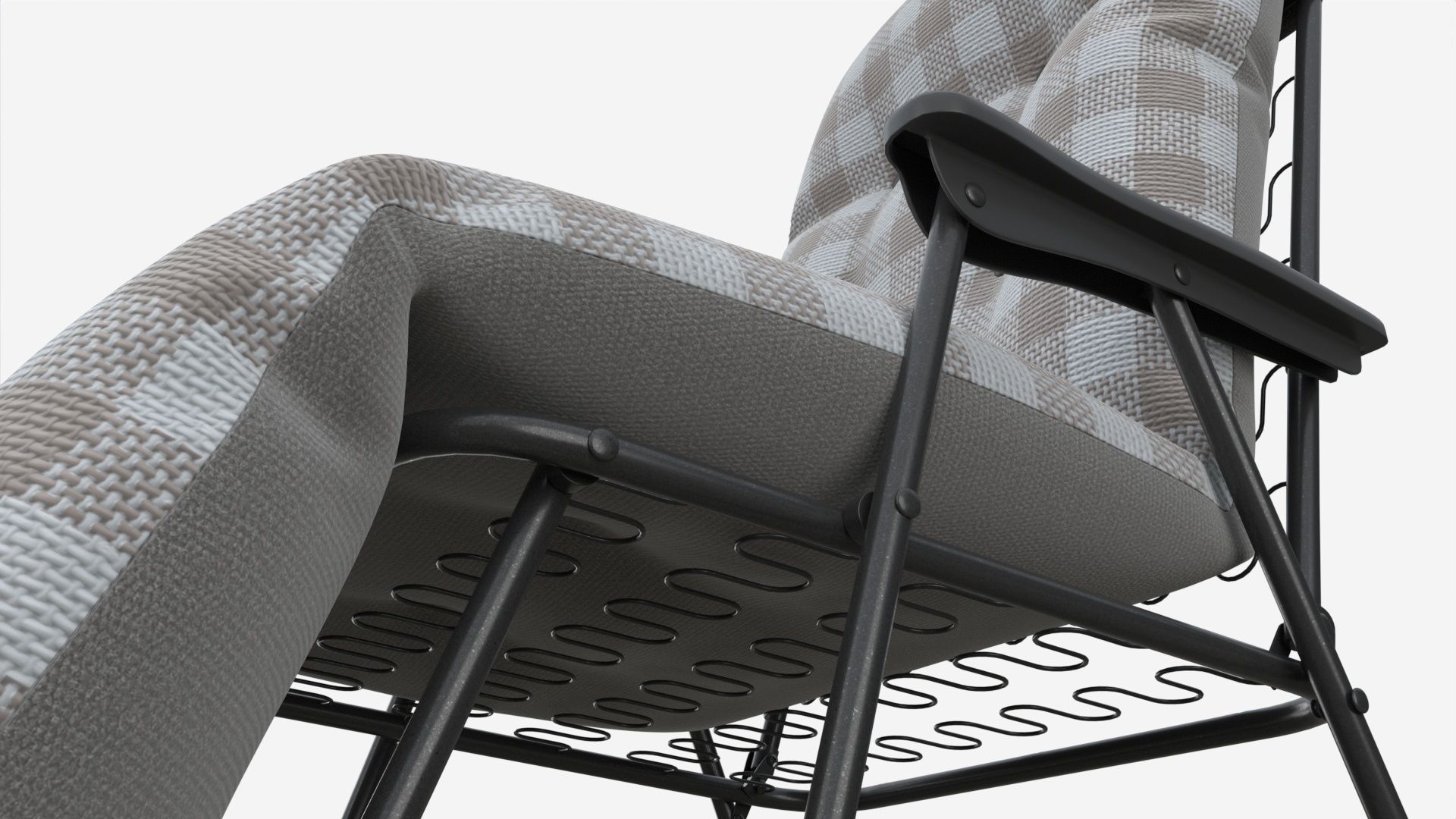 Argos Metal Folding Sun Lounger 3D model CGTrader