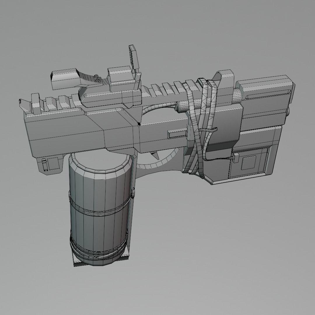 Python Gun Stylized 3D model Stylized Gun VR / AR / low-poly | CGTrader