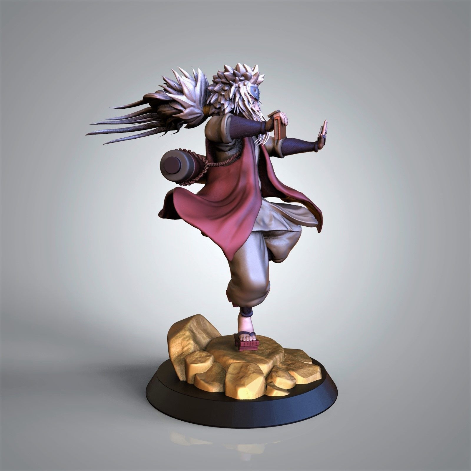 Jiraiya - Naruto 3D model 3D printable | CGTrader