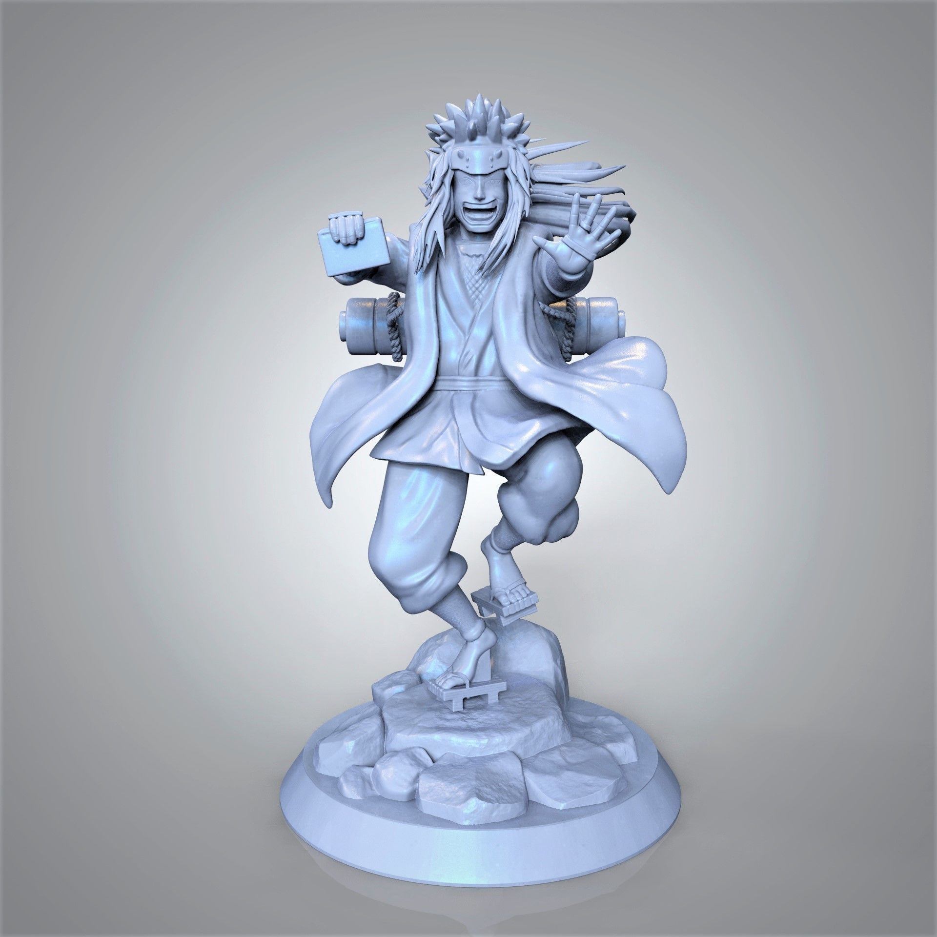 Jiraiya - Naruto 3D model 3D printable | CGTrader