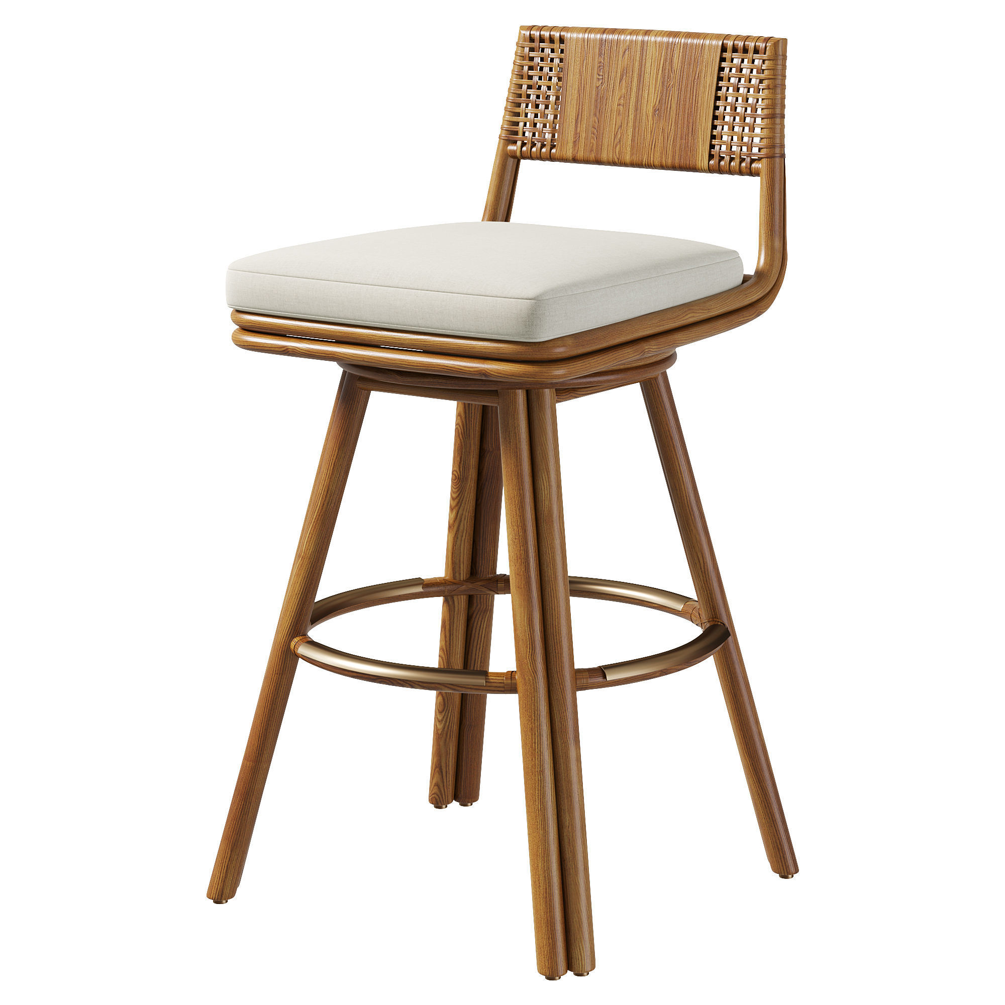 ALAMEDA SWIVEL COUNTER BARSTOOL by baker 3D model CGTrader