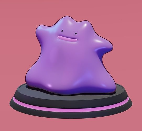 Ditto-Pokemon ghost 3D model 3D printable | CGTrader