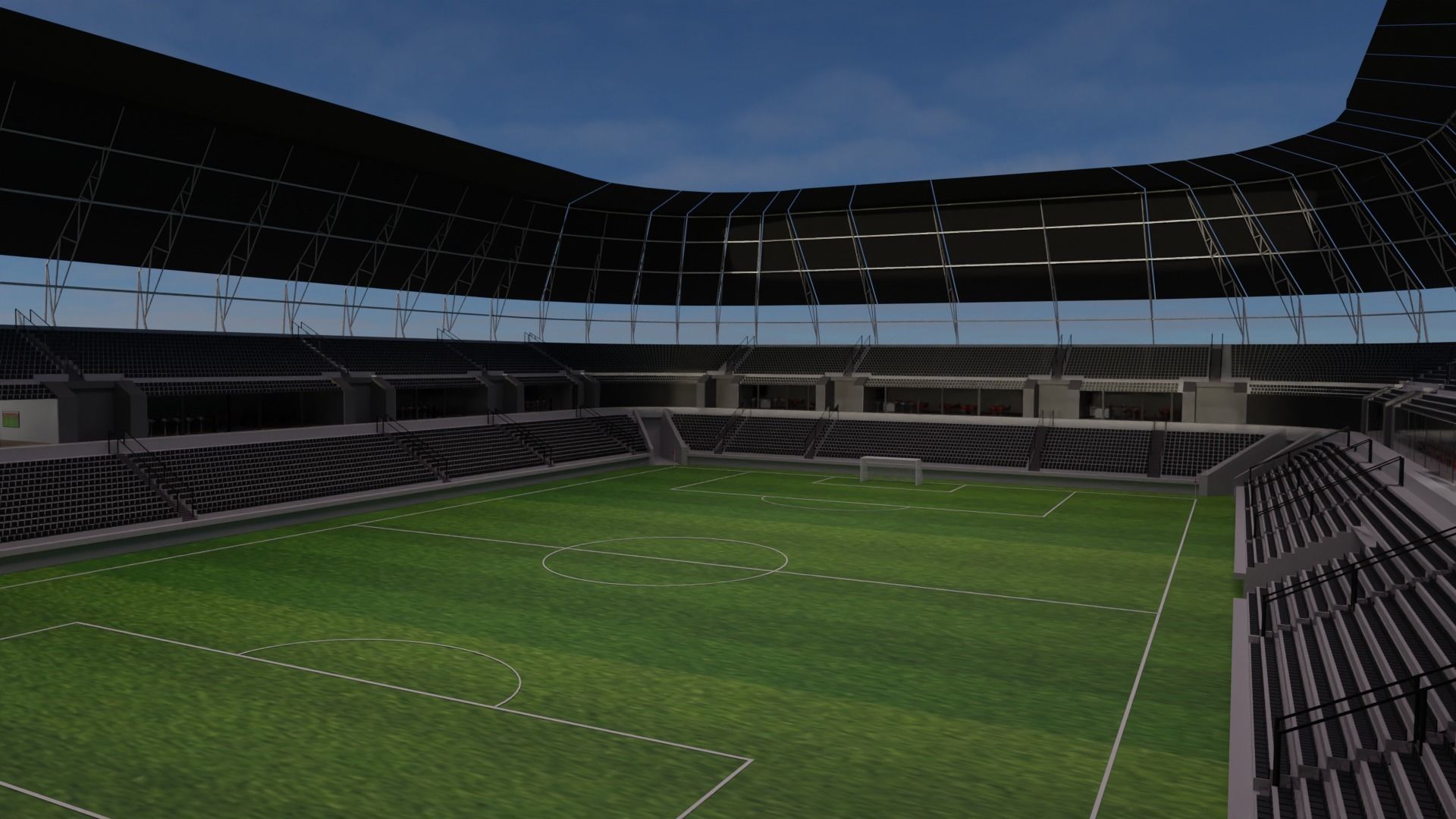 3D model Football Stadium and Interiors VR / AR / low-poly | CGTrader