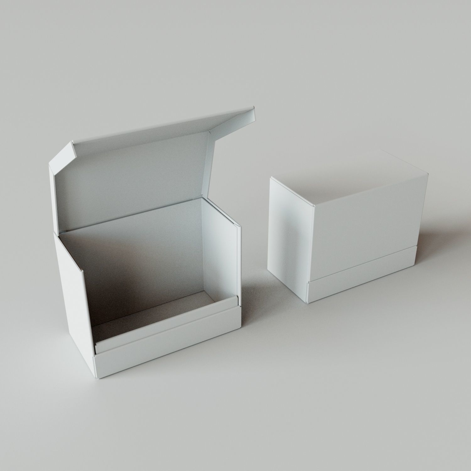 Riged flip top box Premium Package 3D model CGTrader