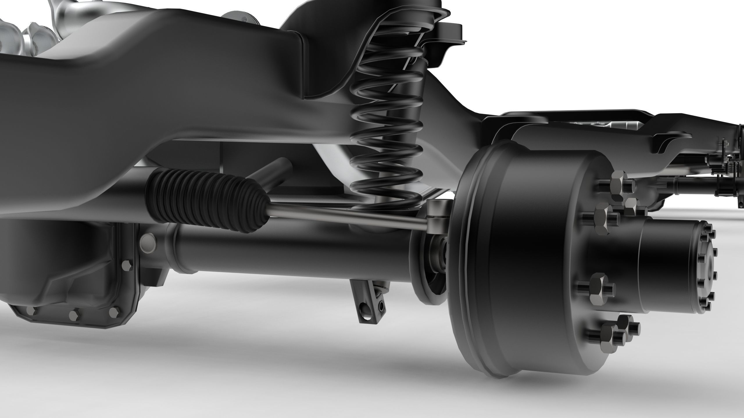 Pickup Chassis 4WD 3D model CGTrader