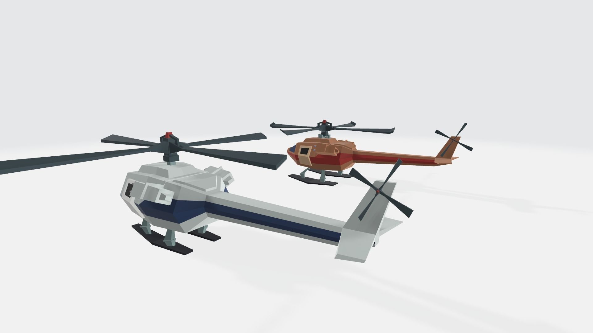 War Helicopter free VR / AR / lowpoly 3D model animated CGTrader