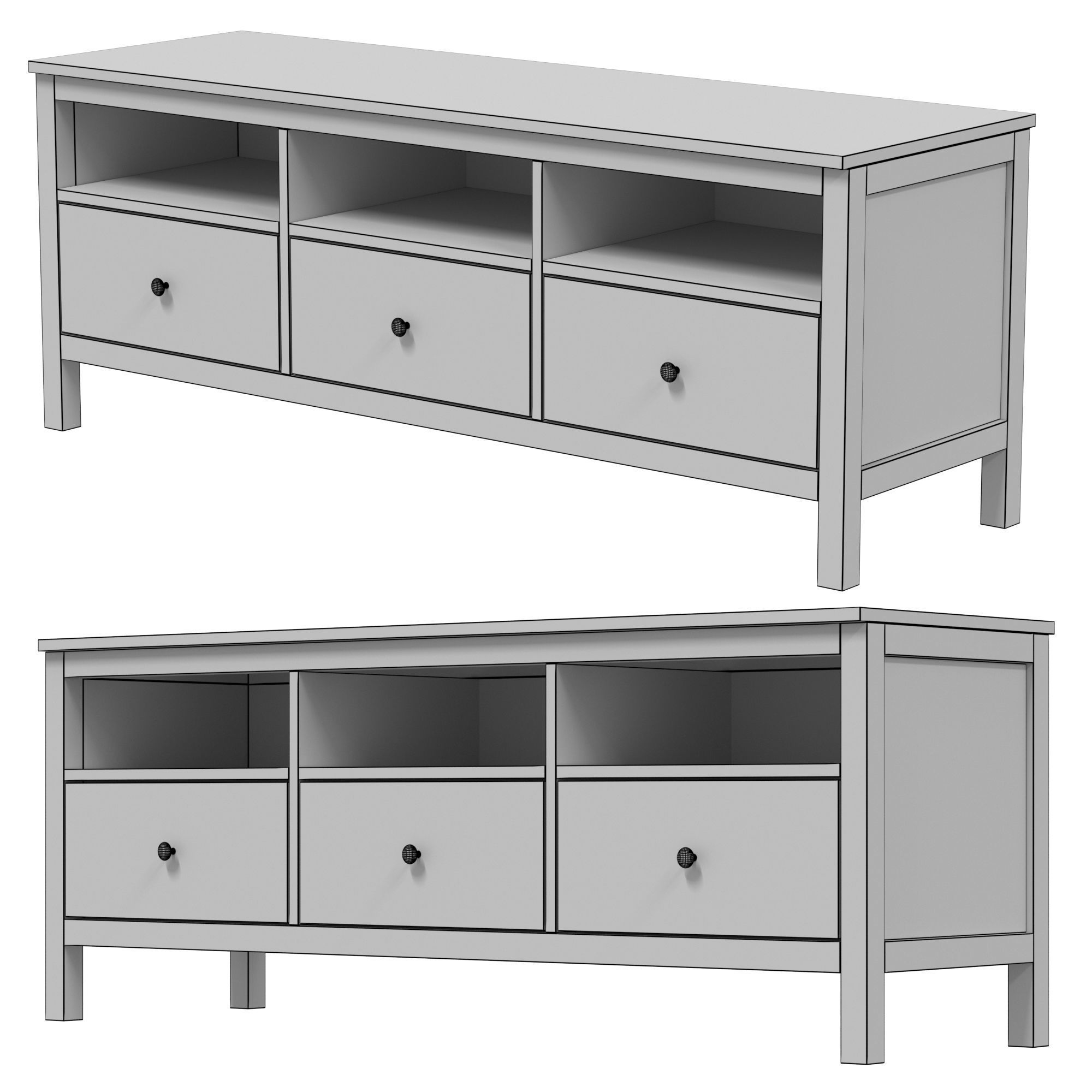 IKEA HEMNES TV stand 3D model CGTrader