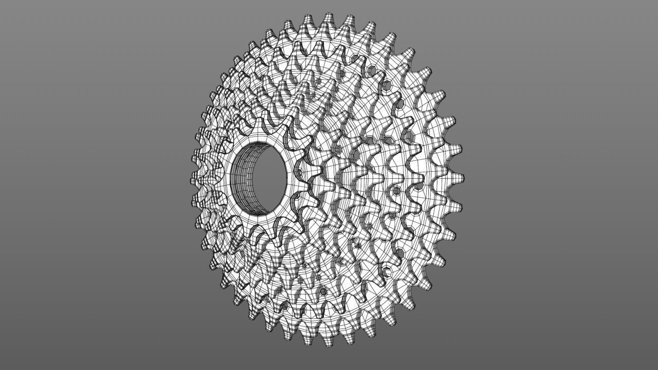 Bike gears and chain 3D model CGTrader