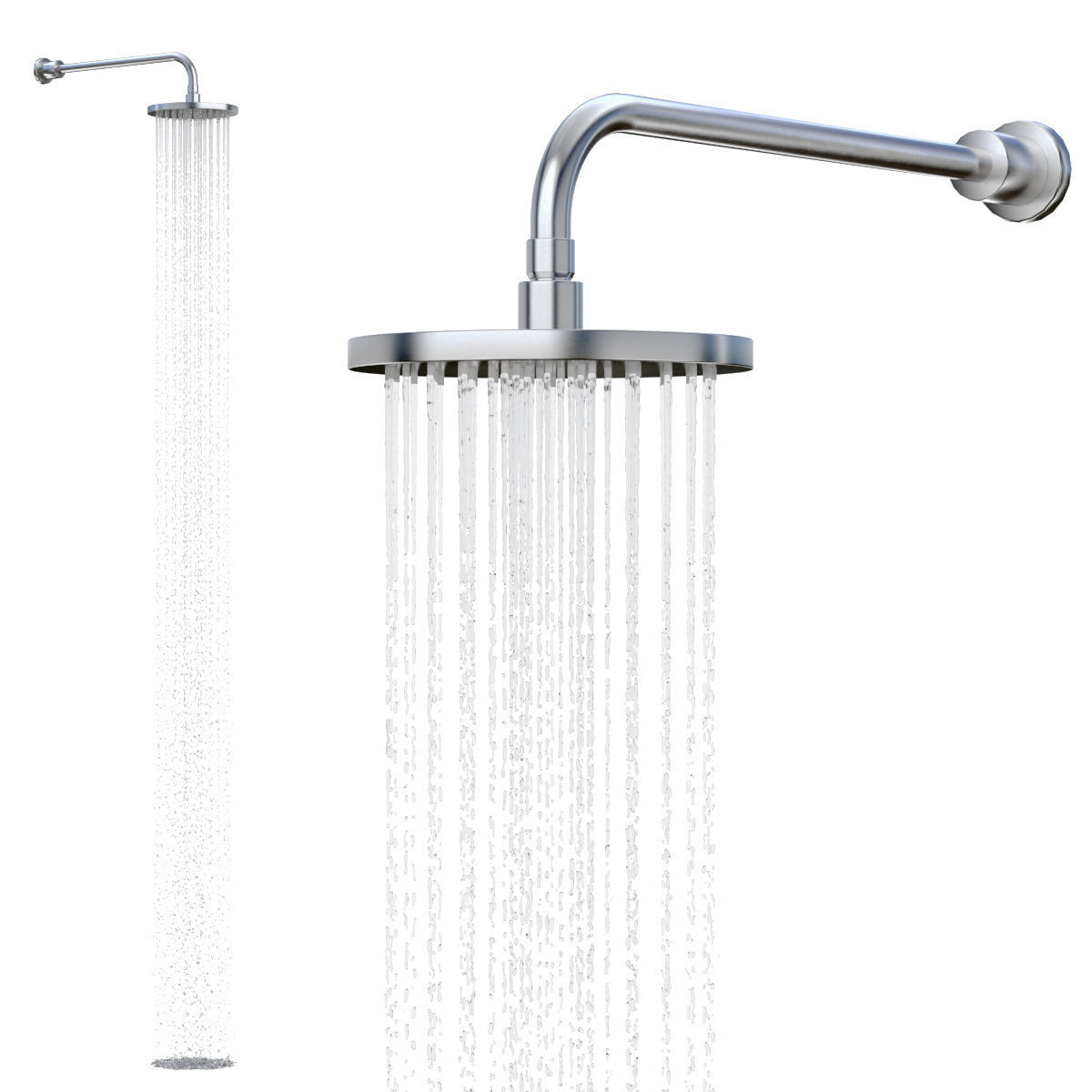 Wall Mounted Shower Head 3D model CGTrader