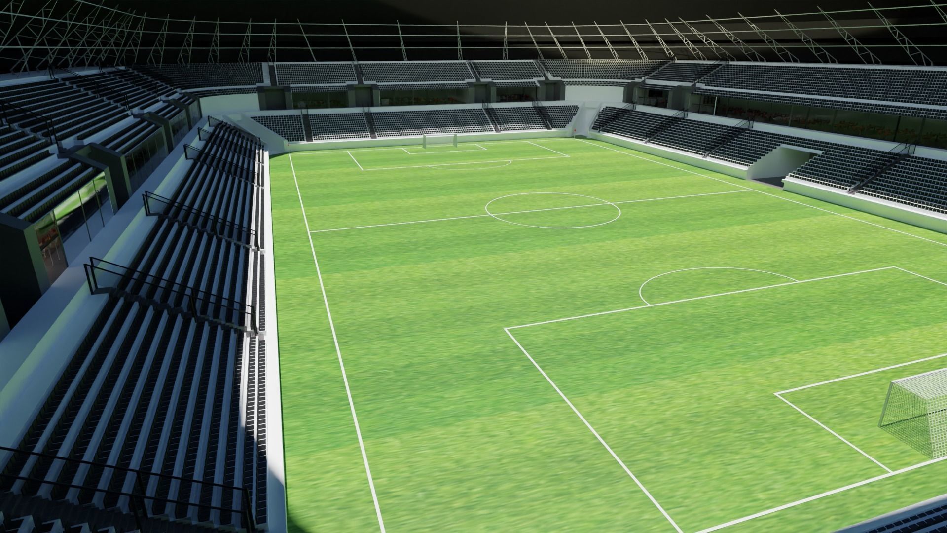 3D model Soccer Stadium VR / AR / lowpoly CGTrader