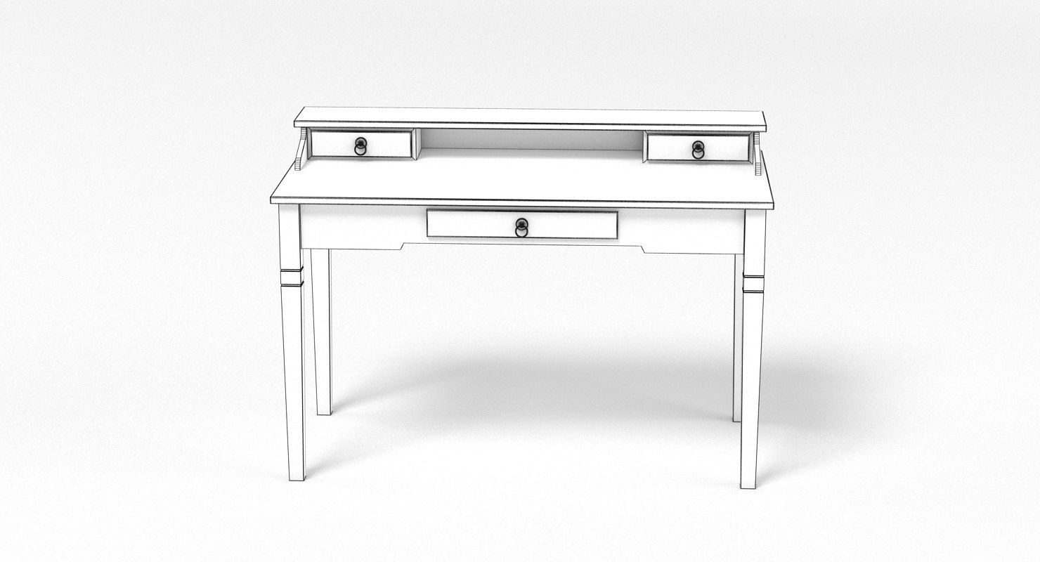 3D model Writing Desk Bureau VR / AR / lowpoly CGTrader