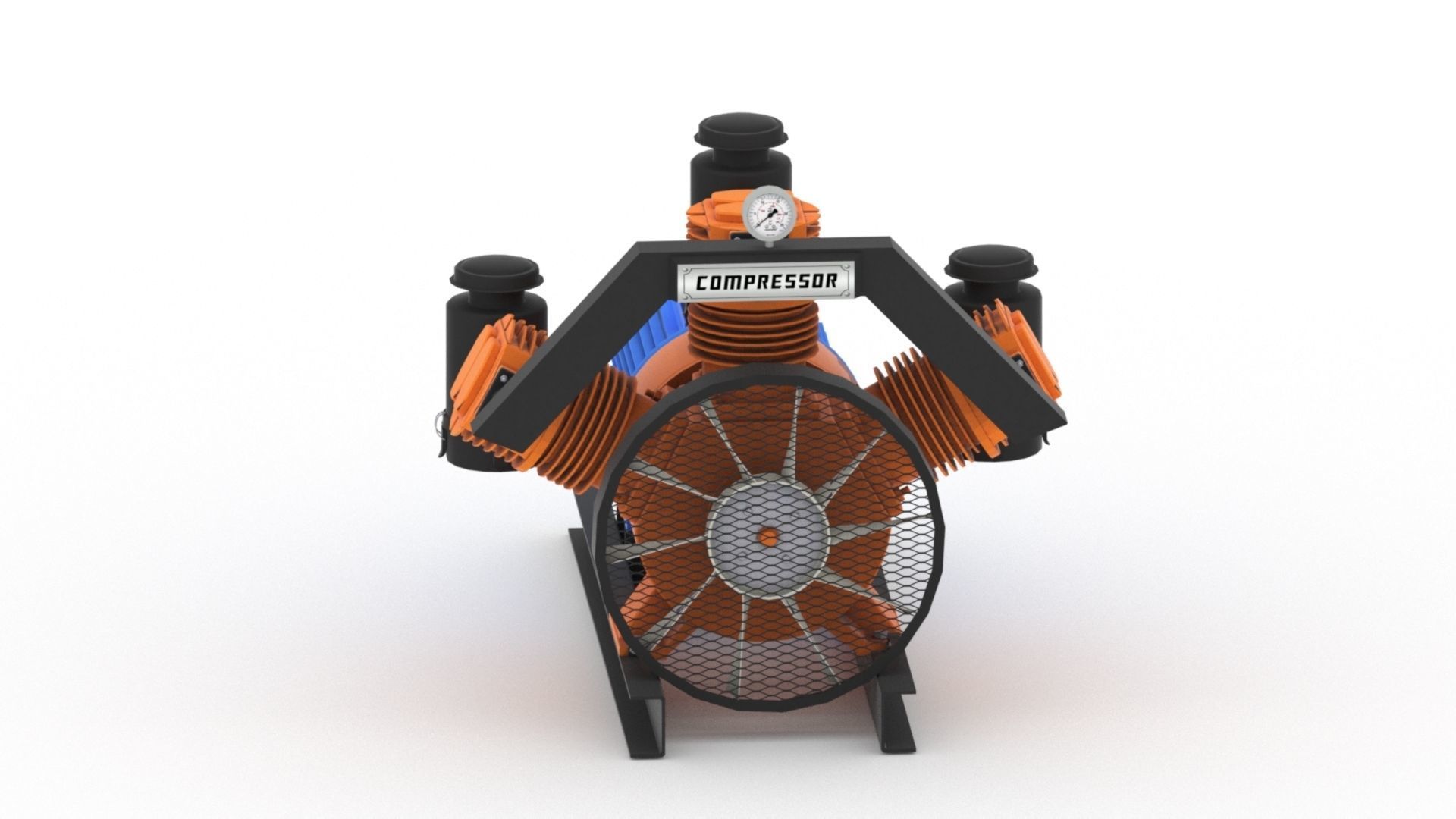 3D model Realistic air compressor HQ model VR / AR / low-poly | CGTrader