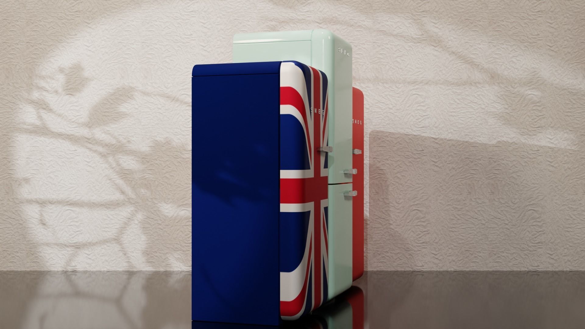 Smeg Fridge 3D model CGTrader