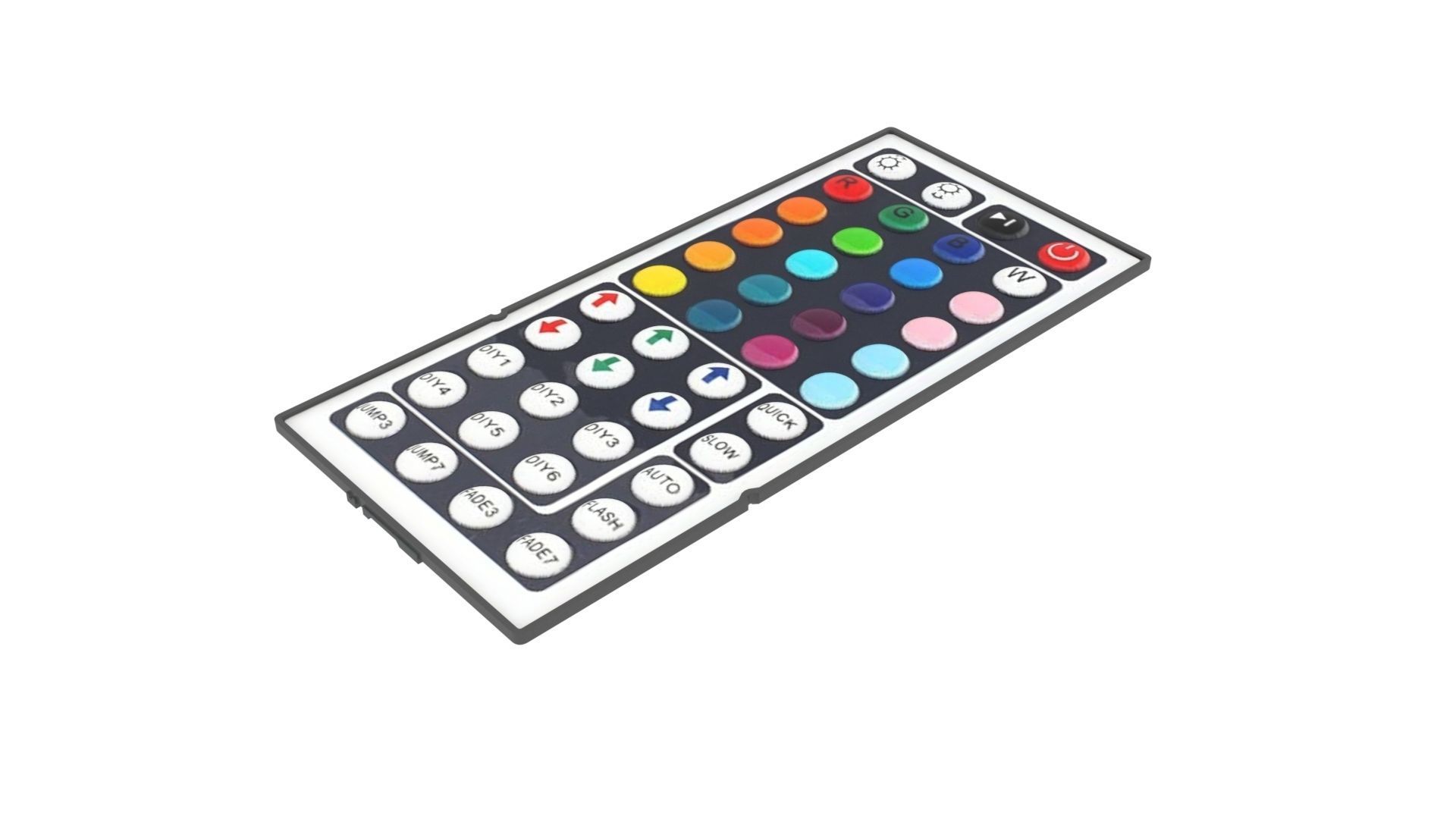 RGB Light Remote Control 3D model CGTrader