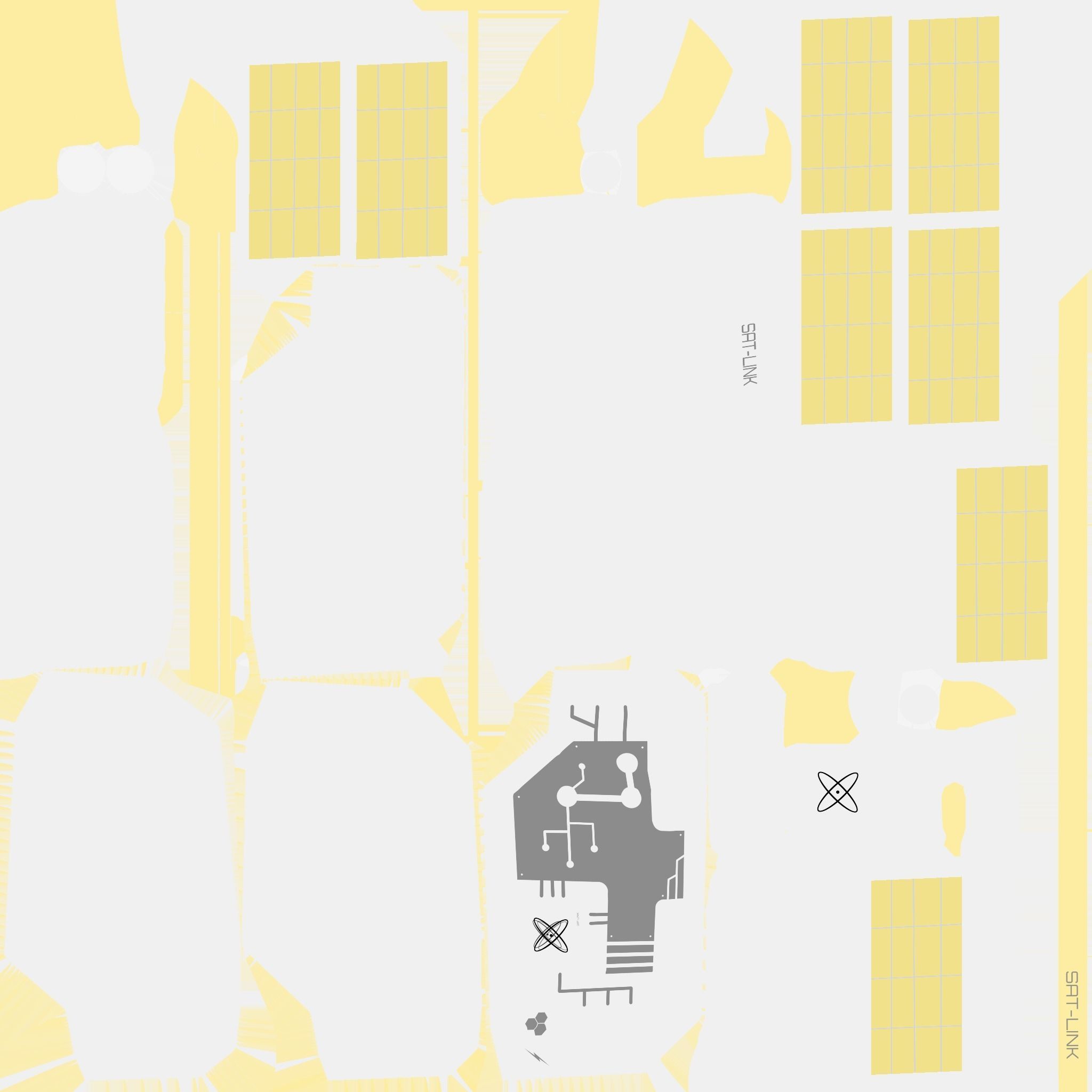 3D model Satellite B02 Gold - SciFi Space Design VR / AR / low-poly ...