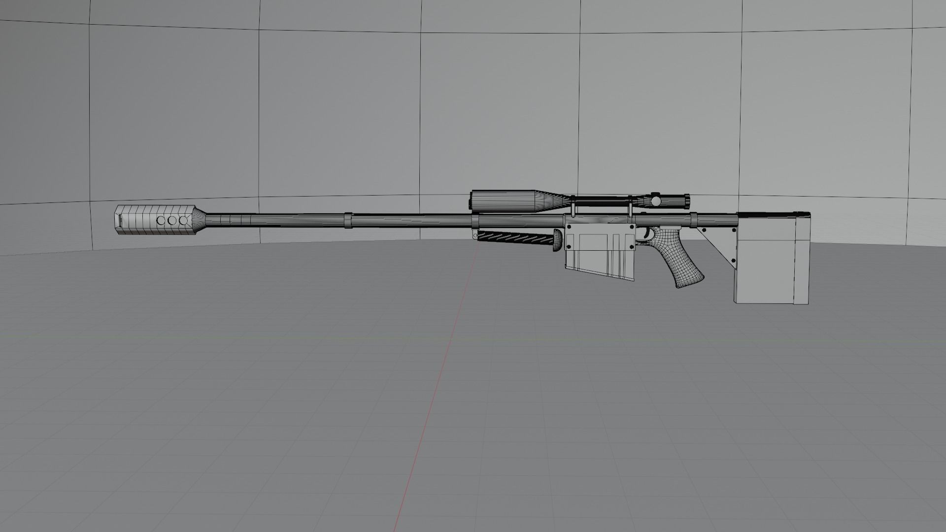 YOKO LITTNER SNIPER RIFLE Gurren Lagann 3D model CGTrader