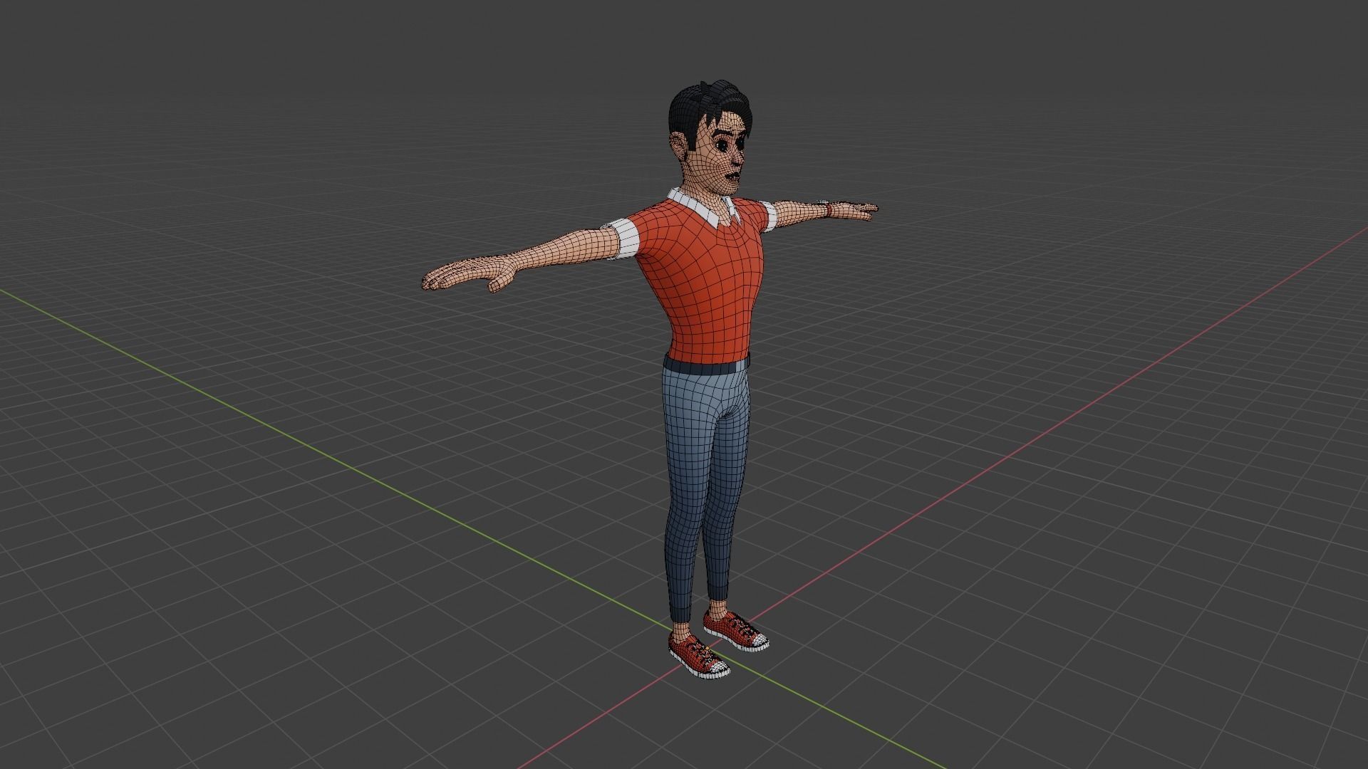 Male cartoon character free VR / AR / low-poly 3D model | CGTrader