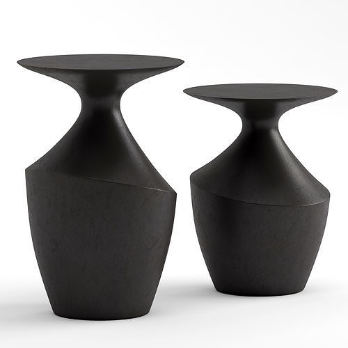 Palecek Chelsea Side Table 3D model CGTrader