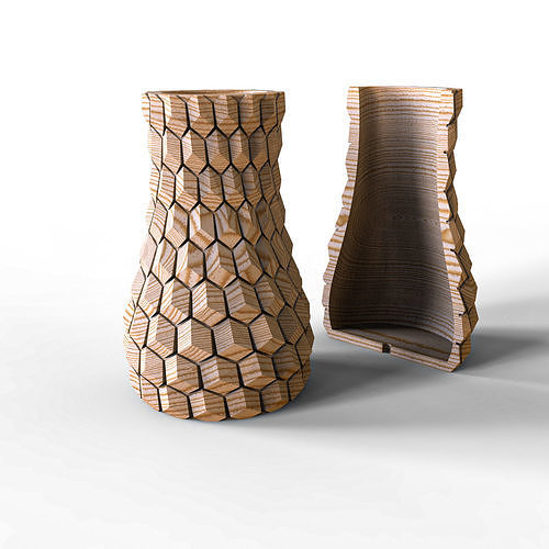 Stretched vase 3D model 3D printable CGTrader