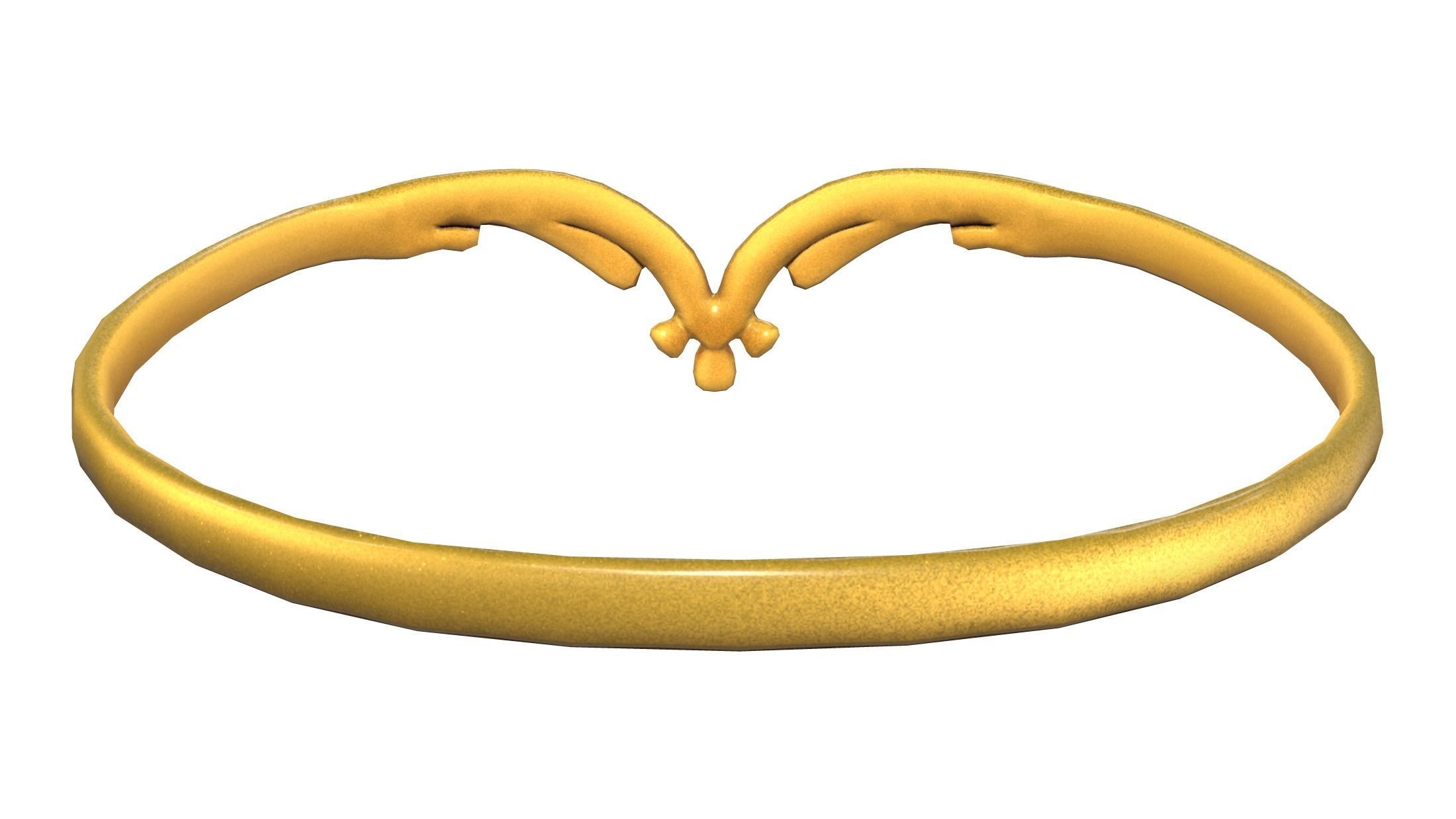 3D model Medieval Fantasy Gold Tiara VR / AR / lowpoly CGTrader