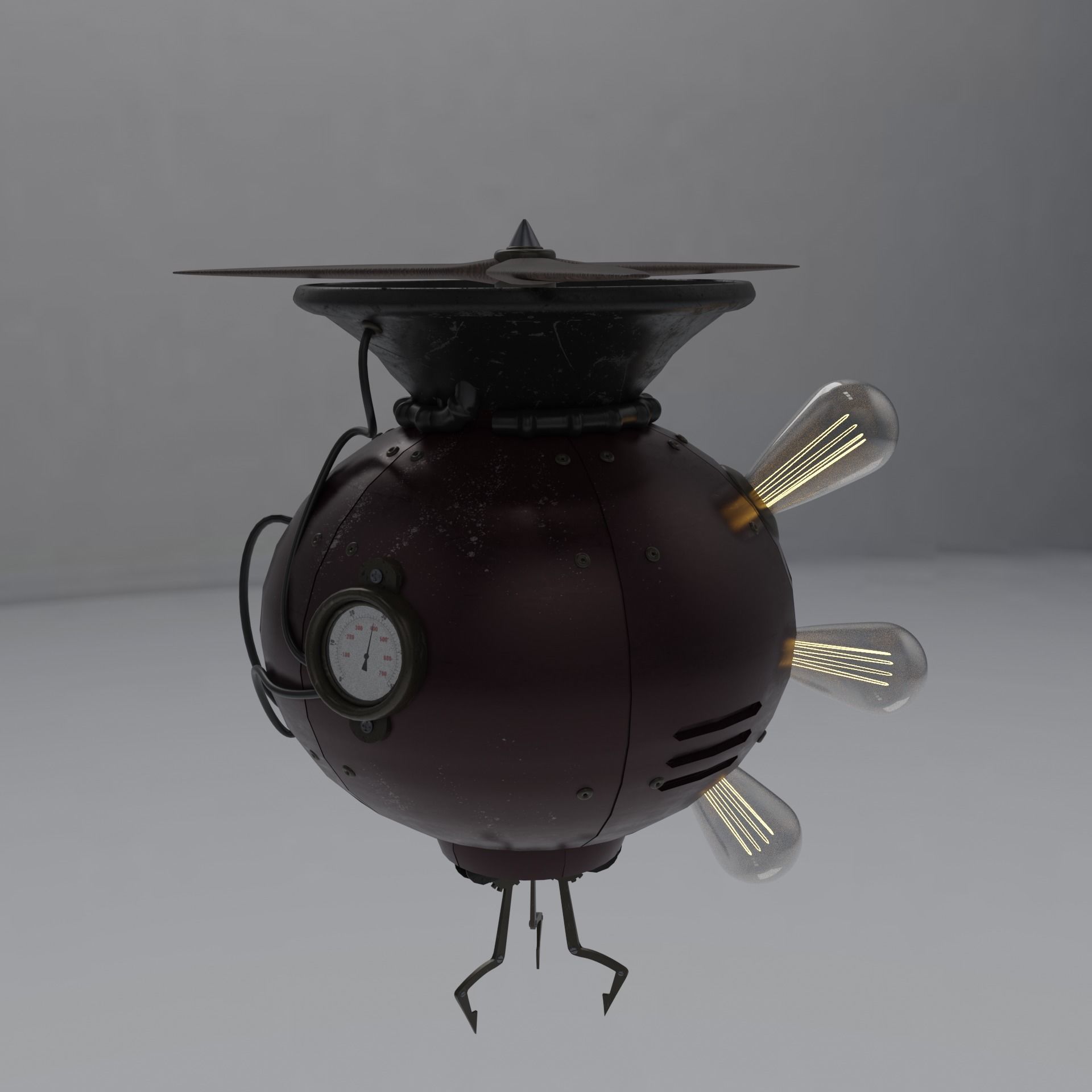 Drone Steampunk 3D model | CGTrader