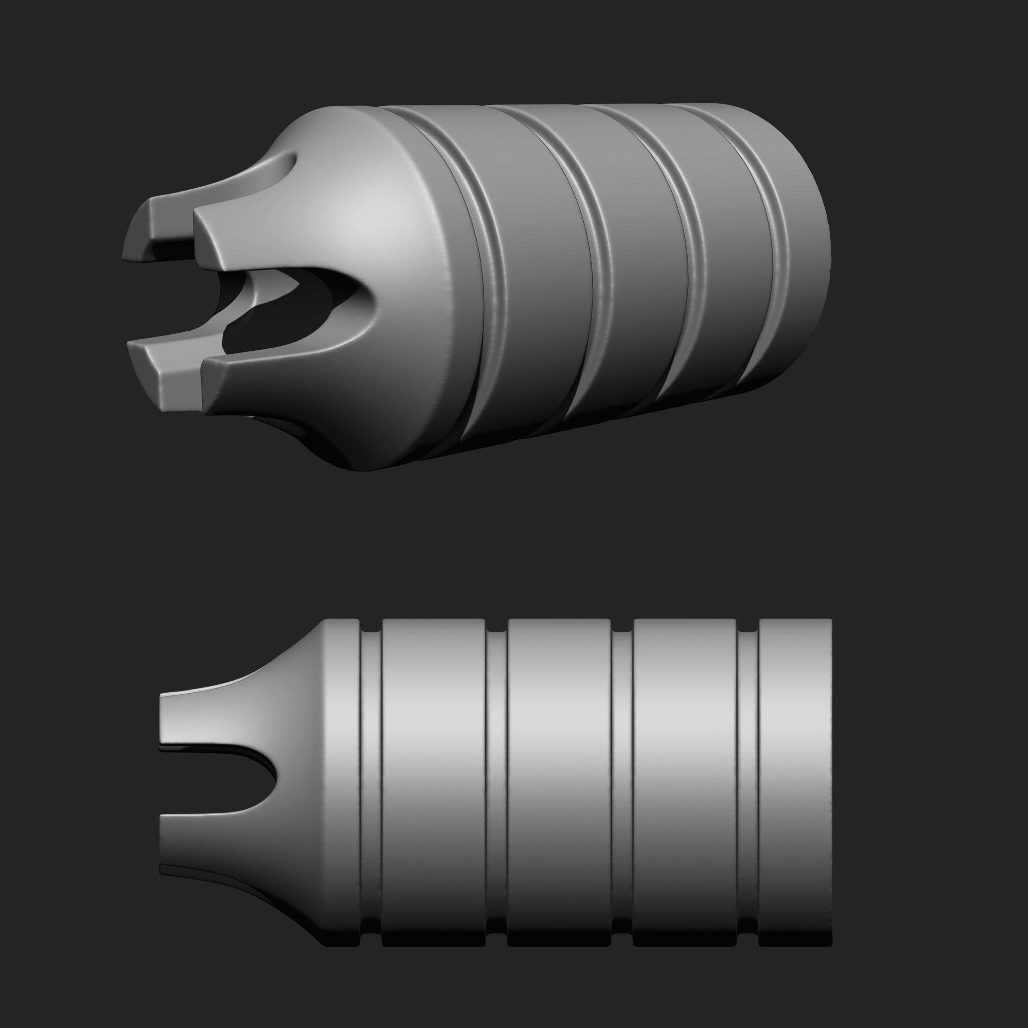 Gun Parts Suppressor IMM Brush Pack 15 in One Vol 3 3D model | CGTrader