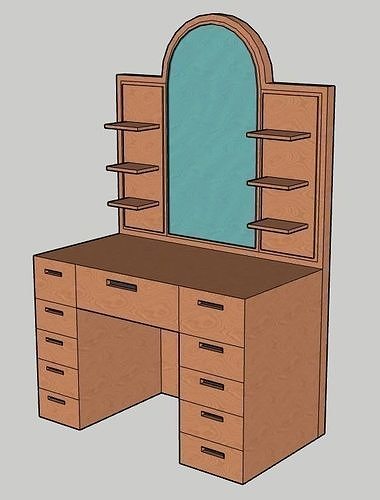dressing-table-3d-model-cgtrader
