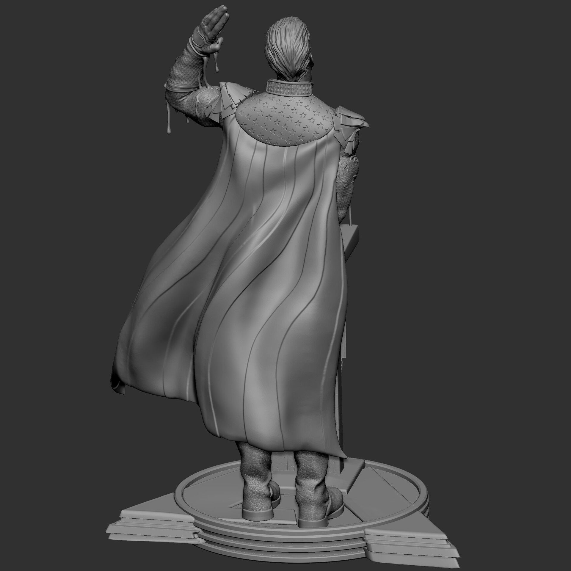 Homelander 3D Print comic book character on podium 3D model 3D ...