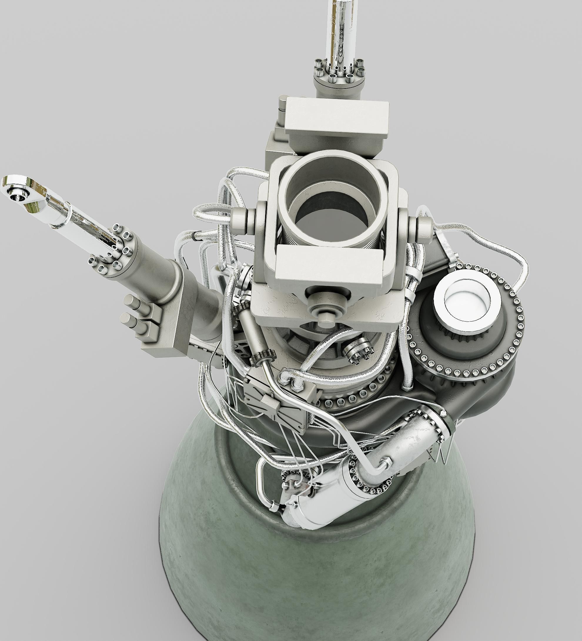 Rocket Engine 3D model CGTrader