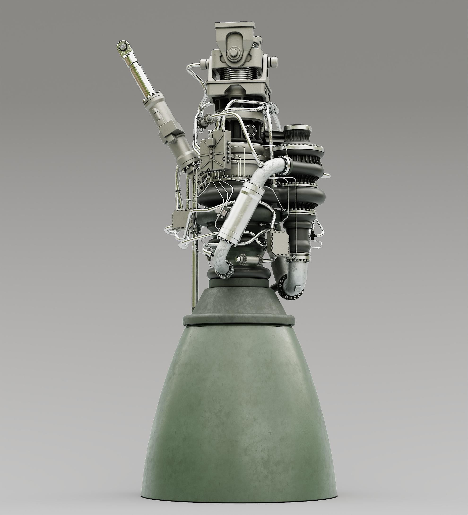 Rocket Engine 3D model CGTrader
