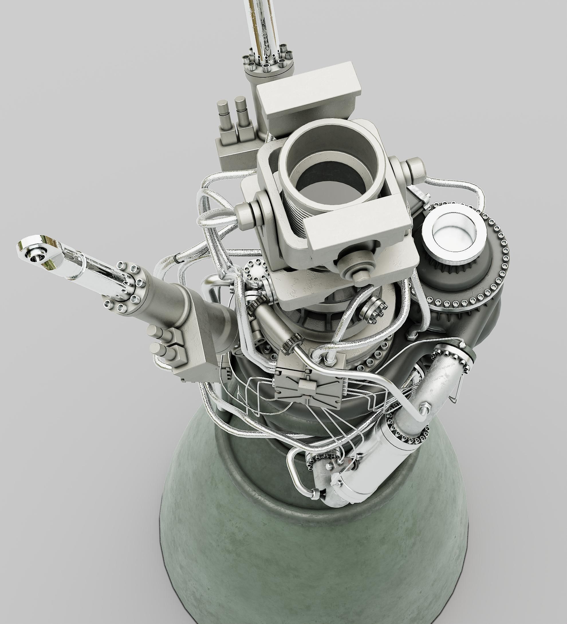 Rocket Engine 3D model CGTrader