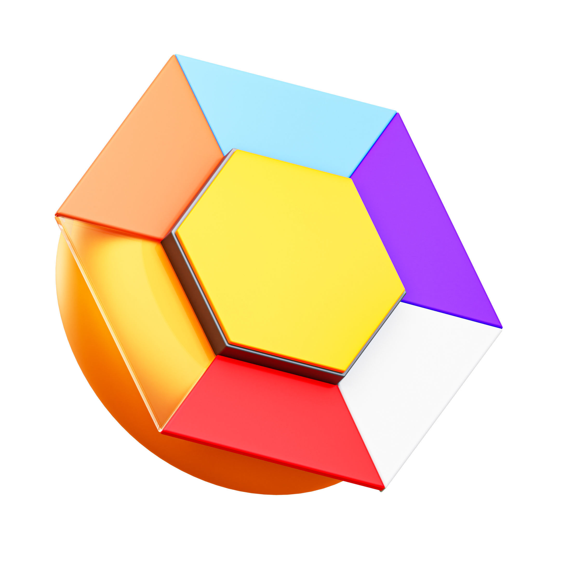 3D model Cycle Process Diagram Infographic VR / AR / lowpoly CGTrader