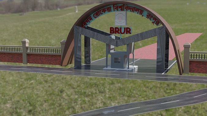 architecture gate design gate free 3D model | CGTrader