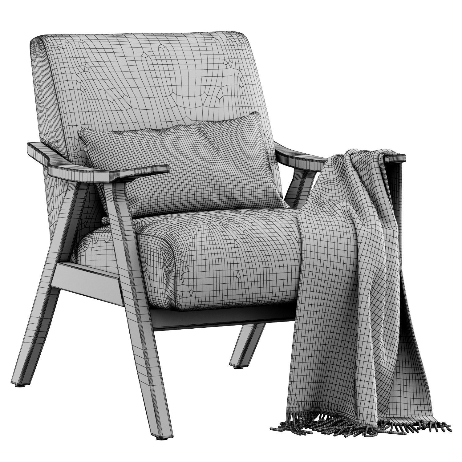 Columbus Armchair by Oliver 3D model CGTrader