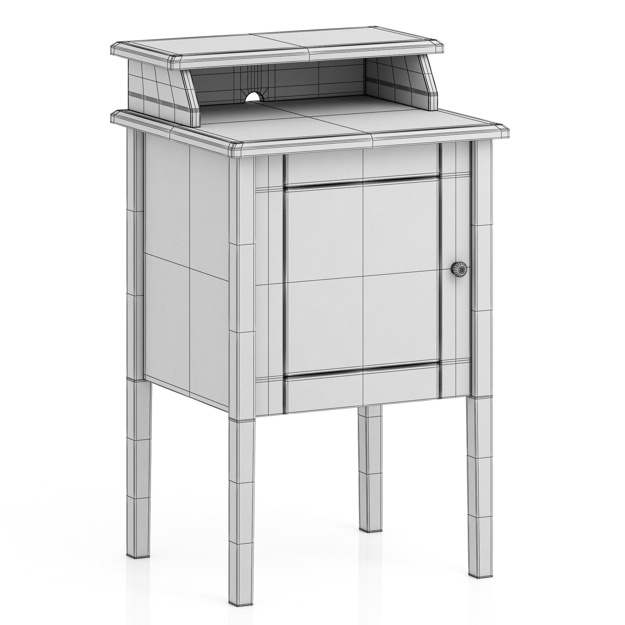 Ikea OLDERDALEN nightstand 3D model CGTrader