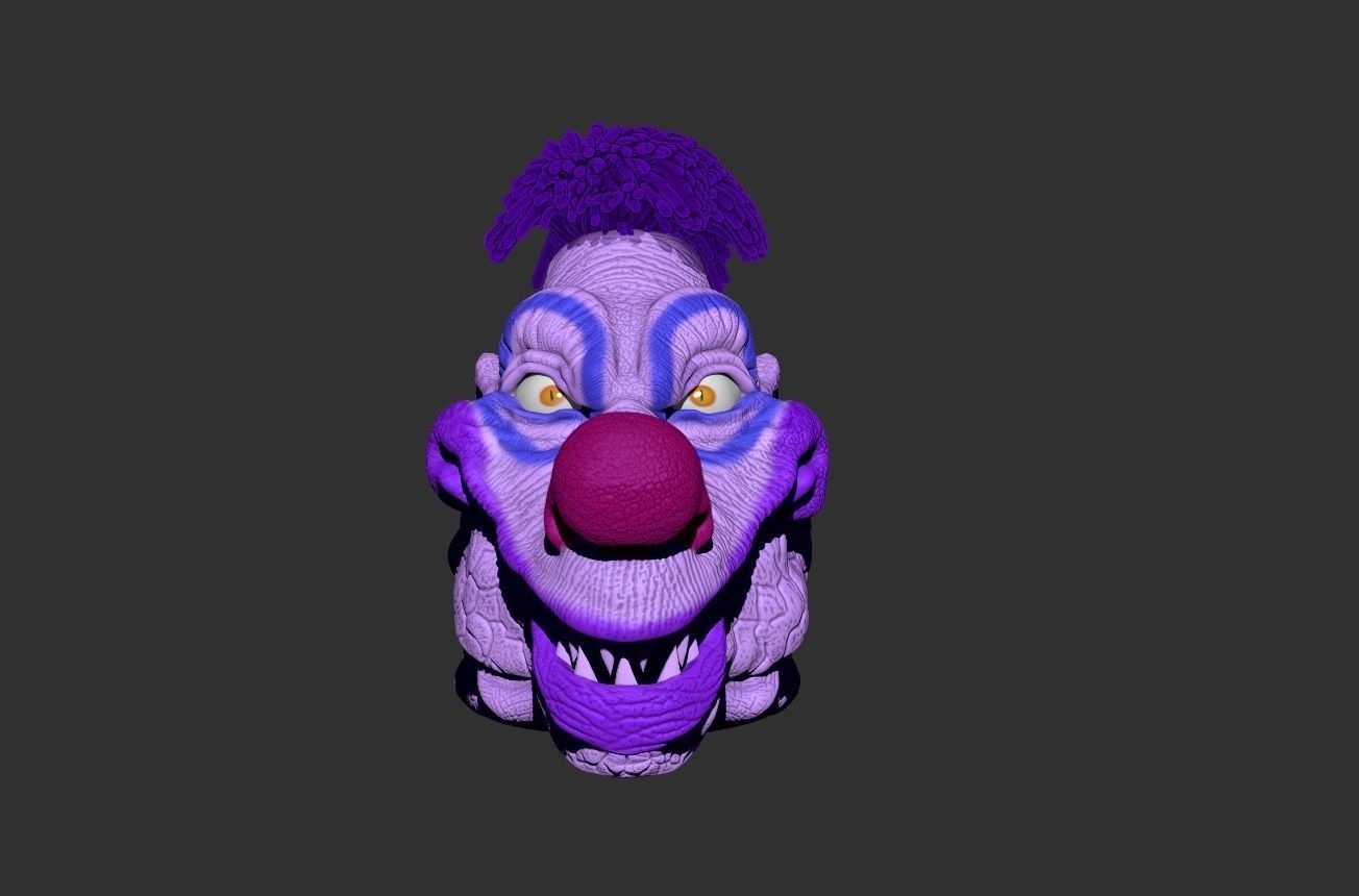 killer clown mask 3D model 3D printable CGTrader