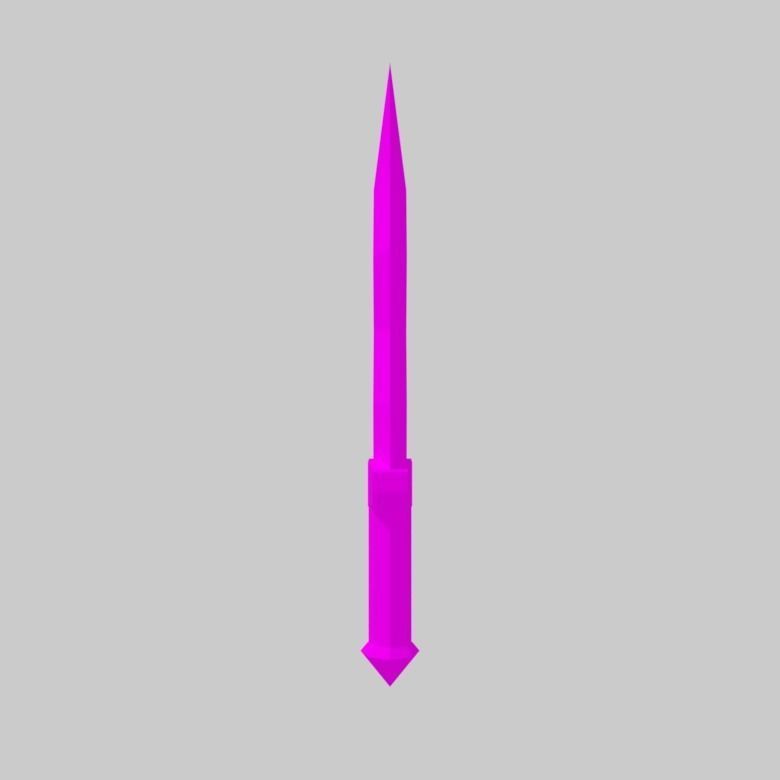 Simple Dagger Modle 3D model Simple Crooked Dagger VR / AR / low-poly | CGTrader