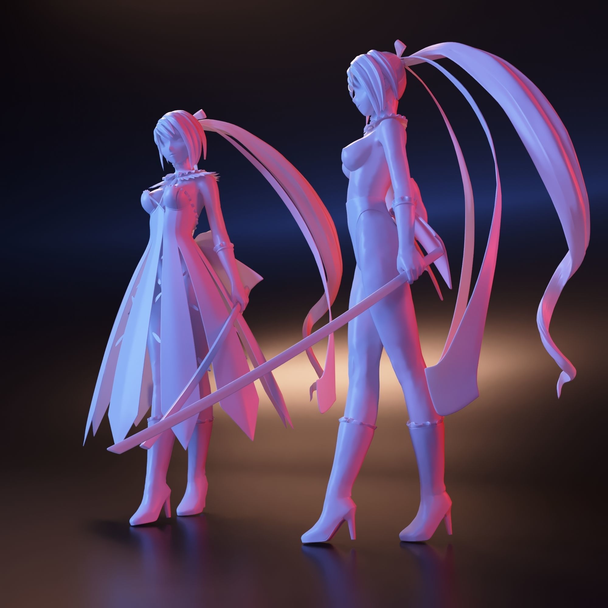Mdl Format Anime 3D model 3D printable | CGTrader