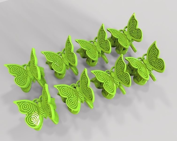 Mini Hair Clip For Baby Kids Girls and Women 3D model 3D printable