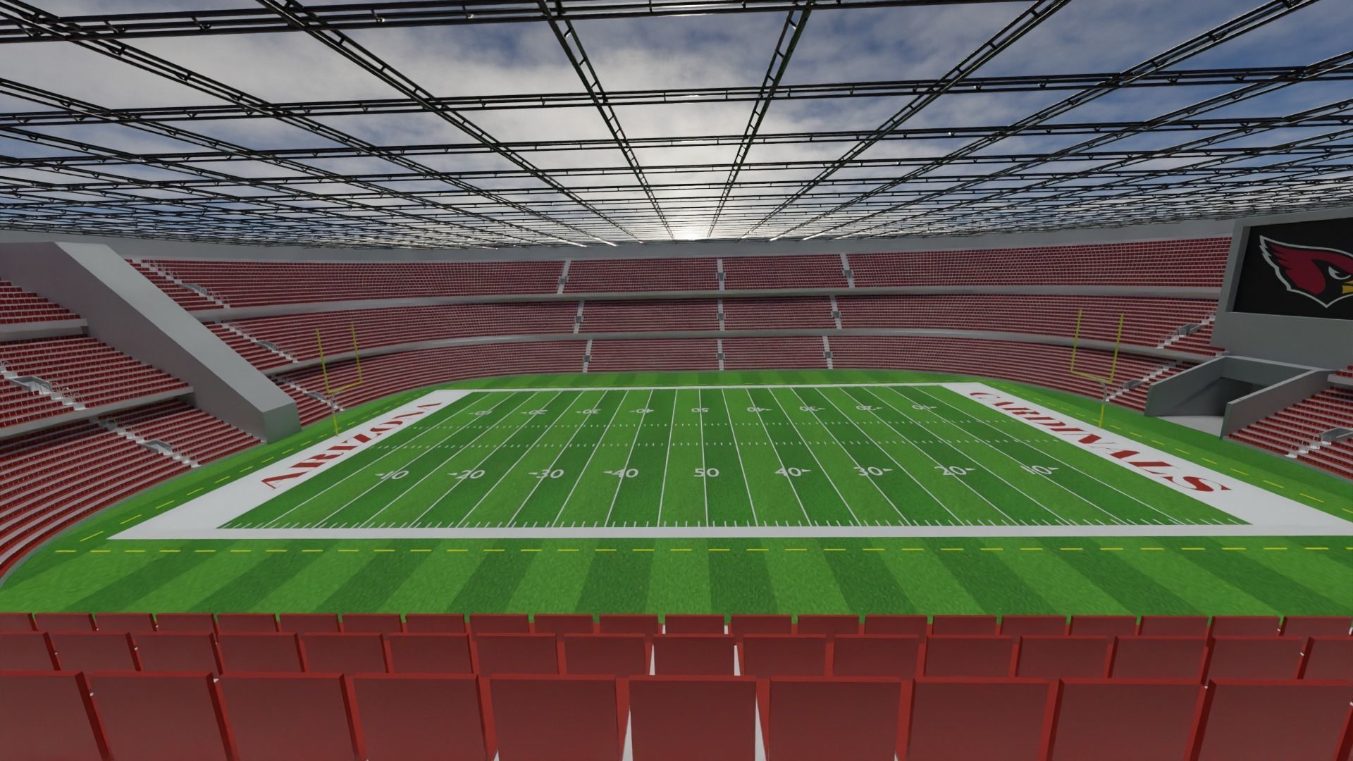 3D model Arizona Cardinals State Farm Stadium VR / AR / lowpoly