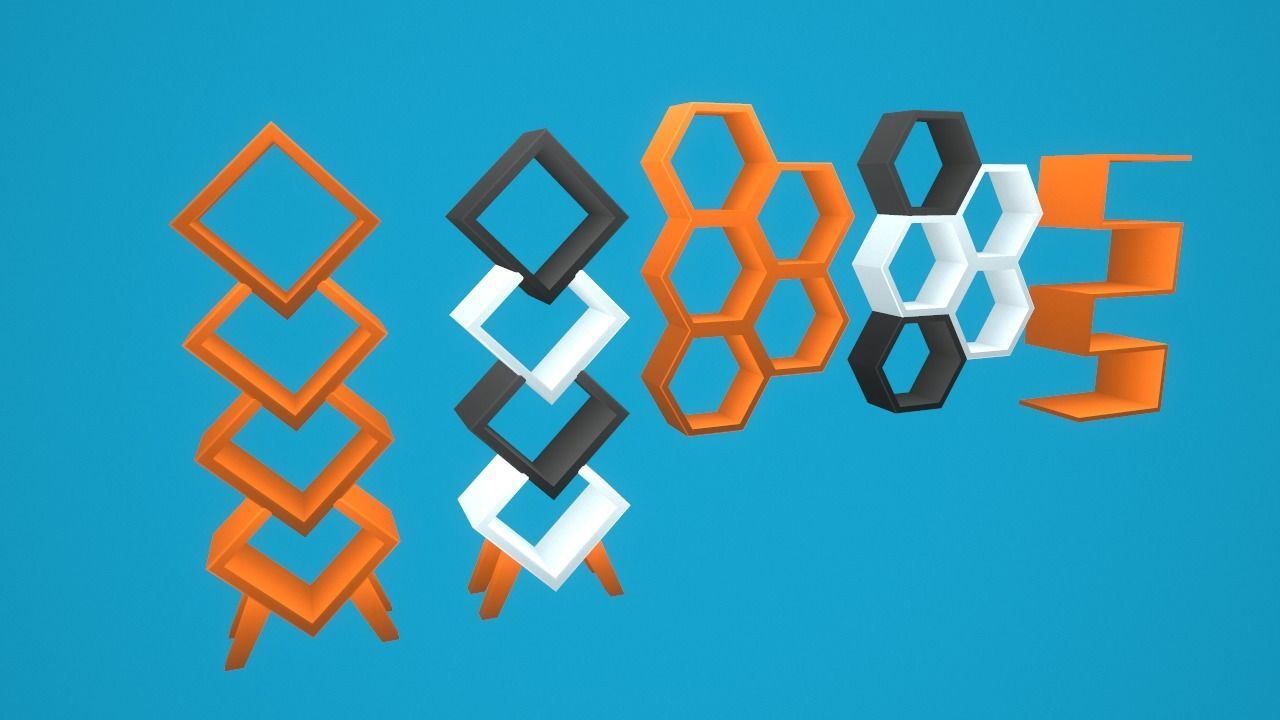 3D model Furniture Living Room Pack VR / AR / lowpoly CGTrader