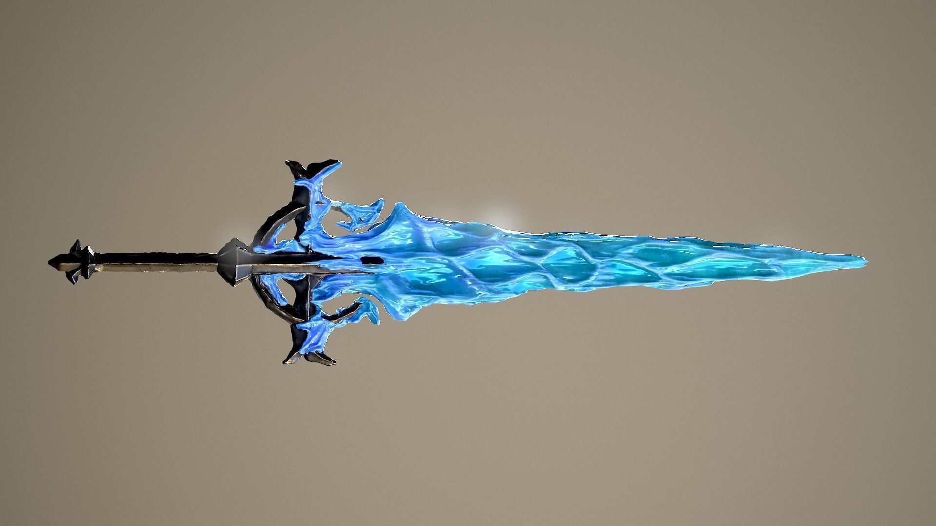 3D Model Collection Ice Sword and Ice Spear VR / AR / lowpoly CGTrader